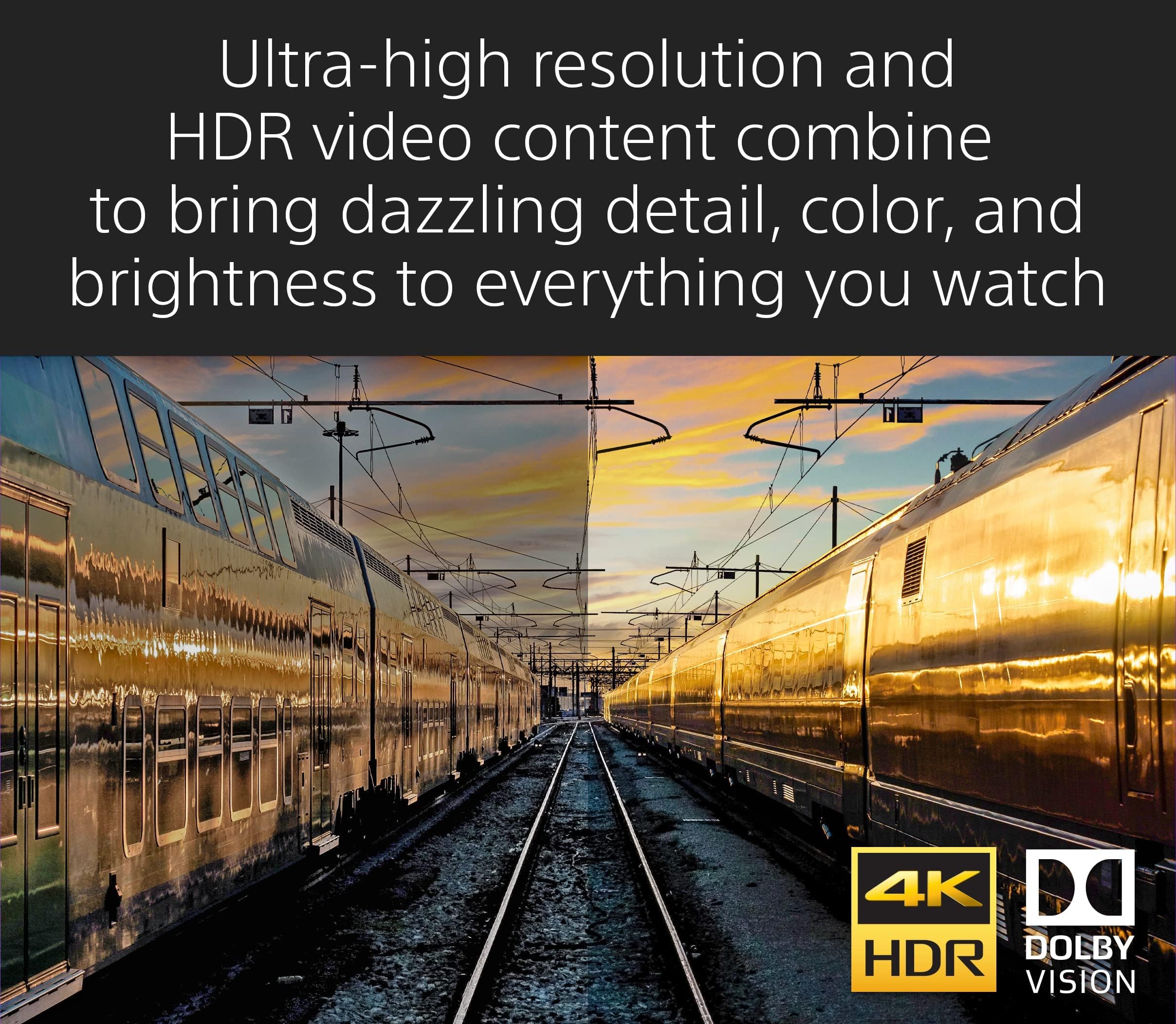 Sony 75 Inch 4K Ultra HD TV X85K Series: LED Smart Google TV with Dolby Vision HDR and Native 120HZ Refresh Rate KD75X85K- Latest Model,Black