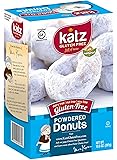 Katz Gluten Free Powdered Donuts &ndash; 10.5 oz Certified Gluten-Free Kosher Donut Pack [6 Per Box]