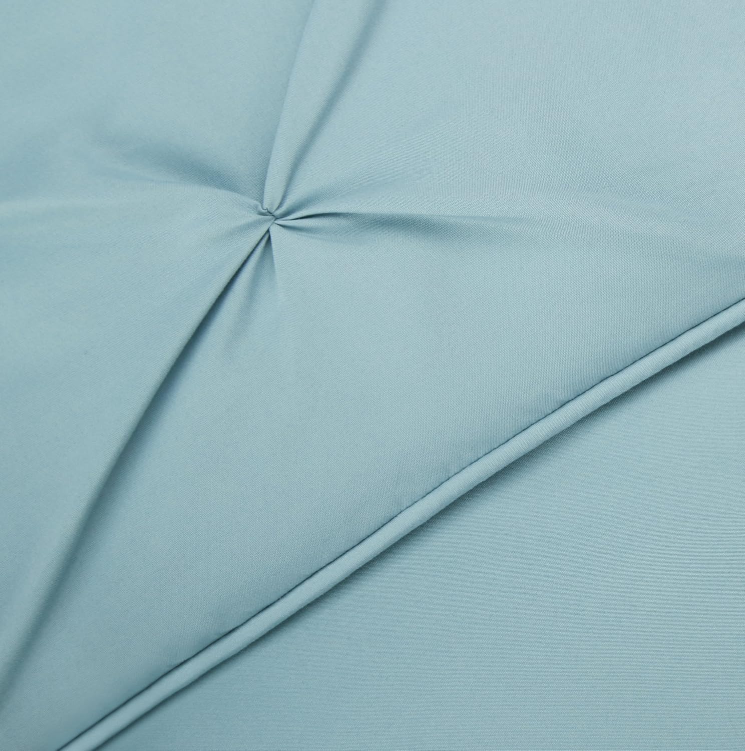 Basics Pinch Pleat Comforter Bedding Set, Full / Queen, Spa Blue: Home & Kitchen