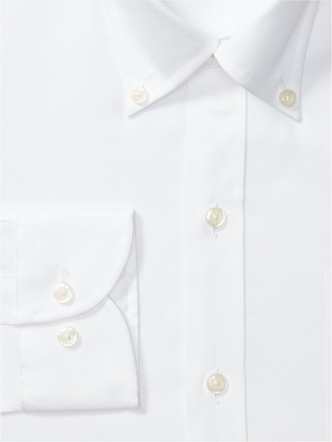  Brand - Buttoned Down Men's Slim-Fit Button Collar Solid Pinpoint Dress Shirt, Supima Cotton Non-Iron: Clothing