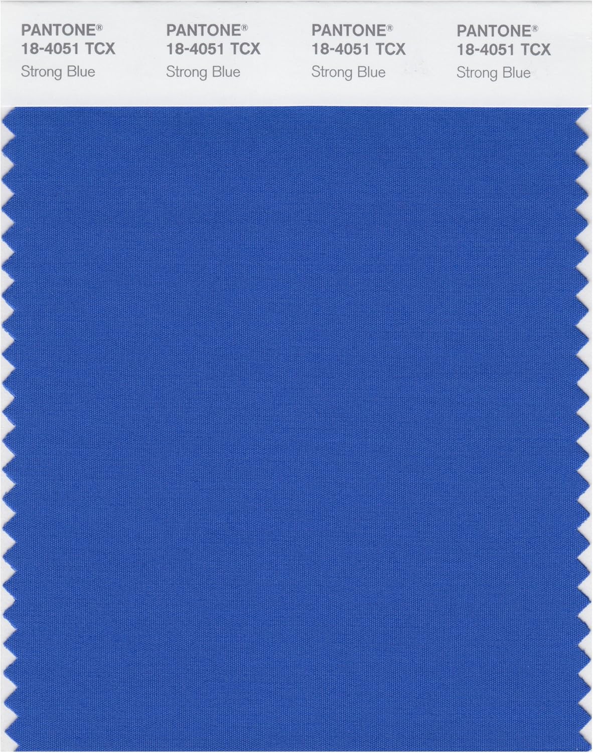 PANTONE Smart 18-4051X Color Swatch Card, Strong Blue - Wall Decor ...