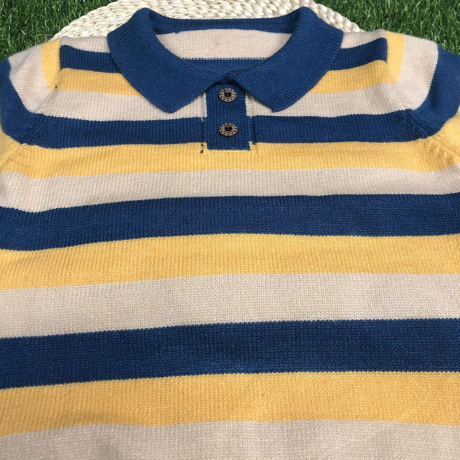 MSTOZE Baby Boy Winter Coat Knitted Polo Sweater with Striped Pattern-Pullover Sweater, Warm, Comfortable, 6M-4T Infant: Clothing