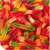 Gummy Worms, Halloween Gummy Candy, Assorted Fruit Flavors - 1 Lb Pack | Strawberry, Pineapple, Tangerine, Chewy Candy for Goodie Bags