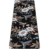 nuveti Printed Travel Yoga Mat-1/16 Inch Thick Non Slip Fitness Workout Mat with Carrying Bag, Foldable Lightweight Suede & Natural Rubber Yoga Mat for Yoga Pilates and Fitness 72