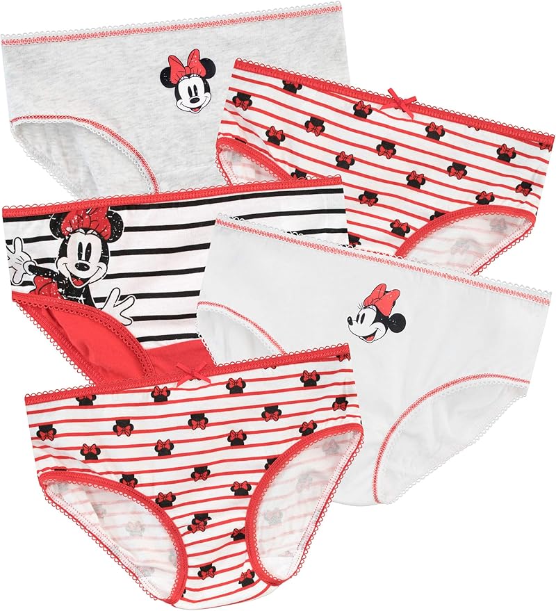 Disney Girls Minnie Mouse Underwear Pack of 5 Amazon.co.uk Clothing
