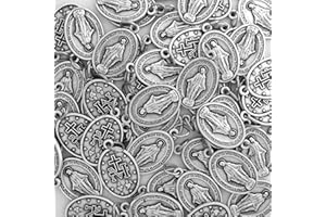 SAINT PAUL STREET EVANGELIZATION Miraculous Medals Bulk Pack (Regular 1 inch) Silver-Plated Medals Made in Italy - Catholic Gifts for Evangelization