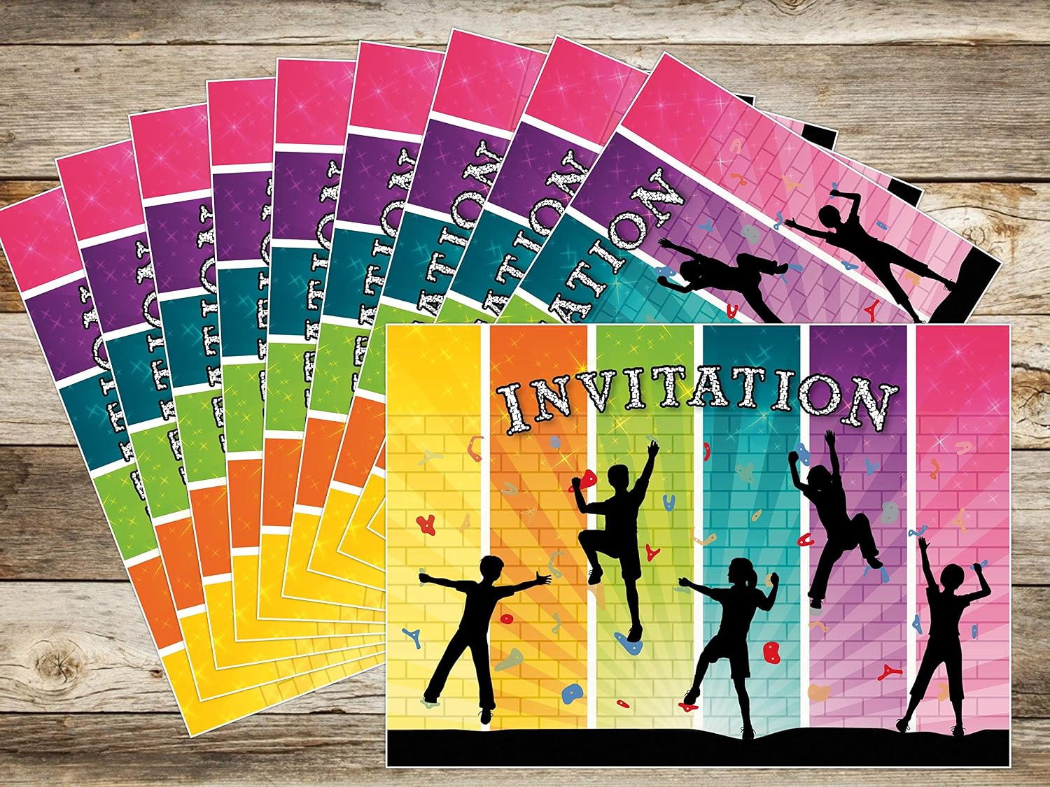 Colibri Edition 10 ESCALADE Invitation Cards in the French Room for a Child's Birthday or a Children's Day (11064 FR) - Image 5