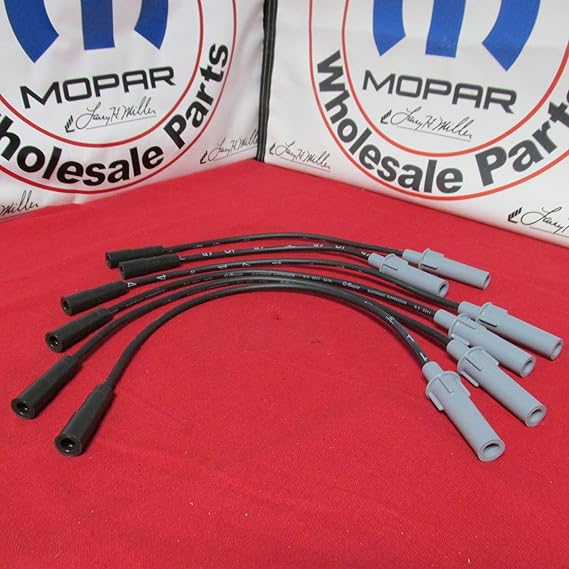 Dodge Chrysler Spark Plug Wire Set 3.3l 3.8l V6 Mopar OEM, Spark Plugs