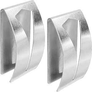 mumbi Toallero de acero inoxidable Pinza tolla autoadhesivo ...