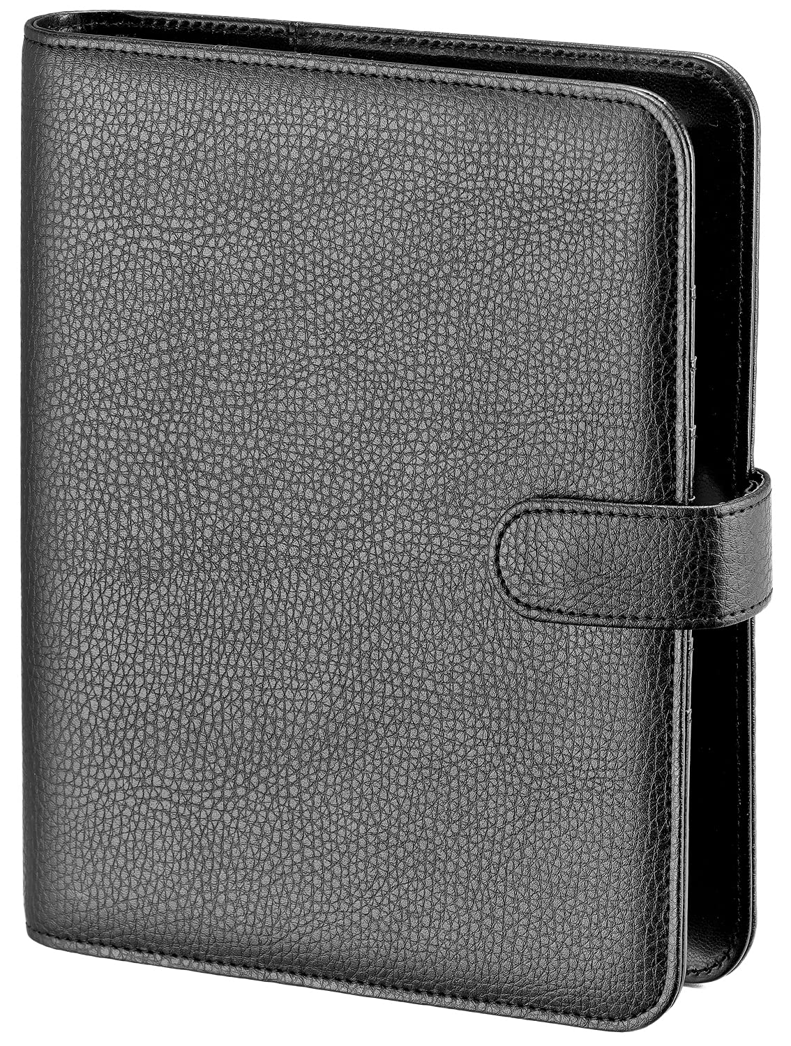 BSB Manager 02-0500 Diary Organiser Weekly Planner Appointment Calendar – 2022 – Approx. A5 – 1 Week = 2 Pages – Soft Film, Black – Ring Binder with 6-Hole Punch, Refillable – Model Manager