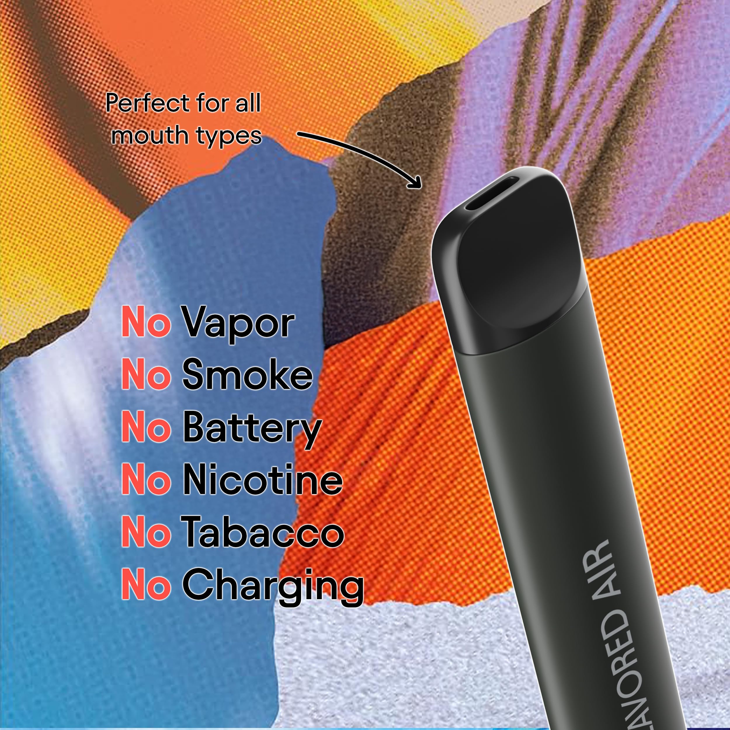 Quitz Natural Flavored Air Inhaler | Replace Bad Habits, Reduce Cravings | No Heating Non-Electric Vaporless Smokeless Inhaler | Nicotine-Free Lung Detox Oral Fixation