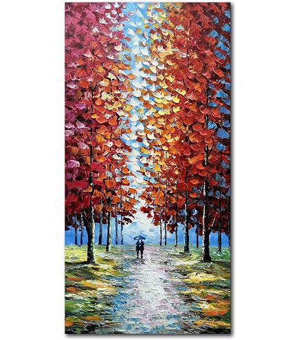Amazon.com: Diathou Art 24x48 Inch Hand-Painted Landscape Oil