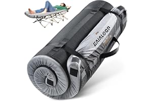 GAIALOOP 4 INCH Extra Thick Memory Foam Camping Mattress, 30D Foam Camp Pad for Car Tent Cot, Roll Up Mattress for Guests Sleepovers RV Truck Camper