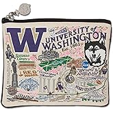 Catstudio Collegiate Zipper Pouch, University of Washington Travel Toiletry Bag, Ideal Gift for Alumni, Makeup Bag, Dog Treat Pouch, or Travel Purse