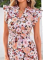 PRETTYGARDEN Women's 2025 Summer Floral Midi Dress