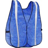 KAYGO Reflective High Vis Safety Vest Mesh for Men and Women KG0008 | Breathable polyester | Front/back 1" reflective strips | Fits most | Warehouse, Volunteer, Surveyor | Machine wash