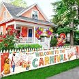 Welcome To The Carnival Banner – Riesiges Karnevals-Party-Dekoration Für Zirkus-Motto, 183x111 Cm
