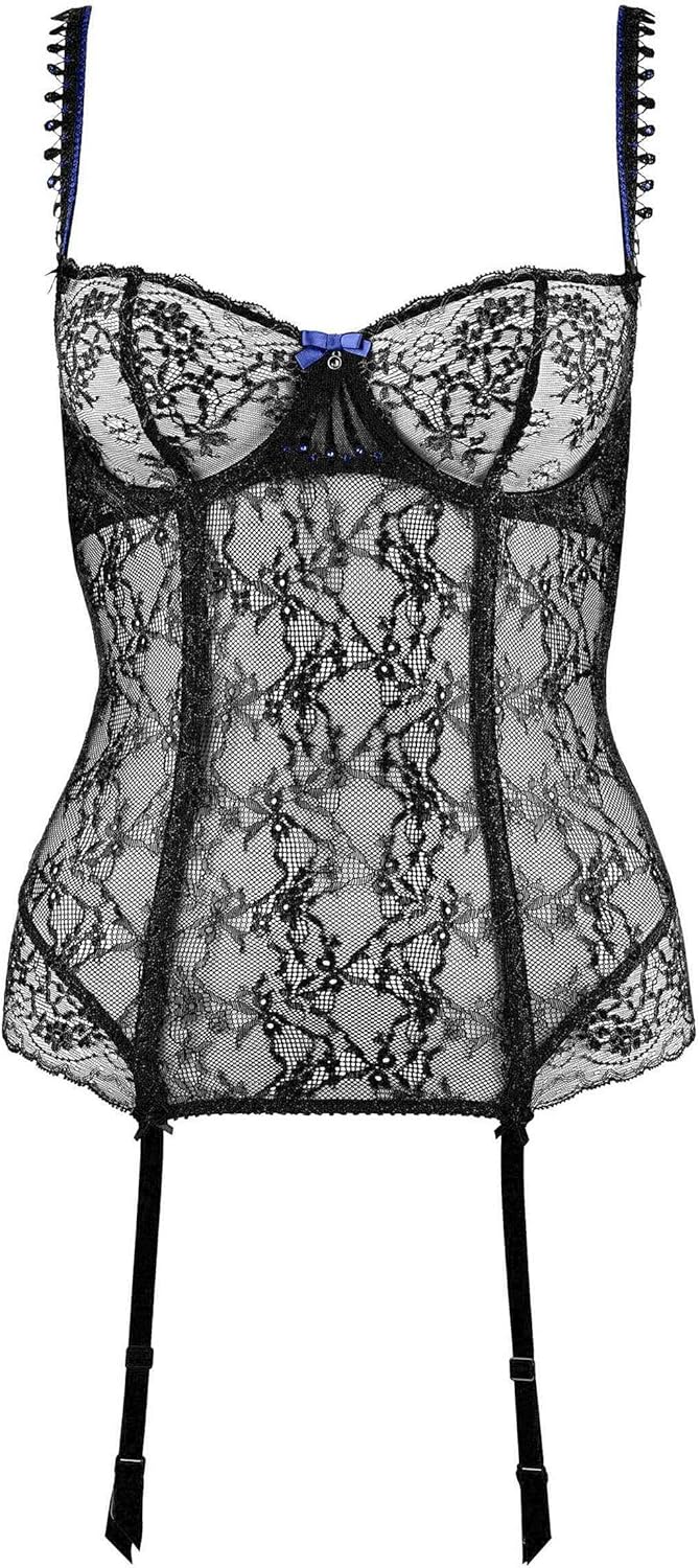 Aubade IVRESSE BYSANTINE Bustier, Noir (Black Diamant), Taille