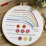 Myfelicity Embroidery Beginners Stitch Practice Kit 3 Starter Kits Learn 30 view 7