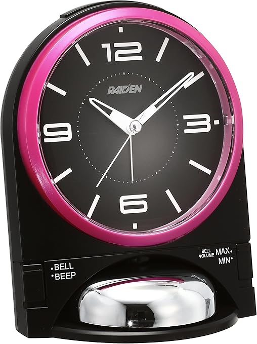 Amazon Co Jp セイコー クロック 目覚まし時計 アナログ 大音量 切替式 アラーム Pyxis ピクシス Raiden ライデン 黒 Nr436k Seiko ホーム キッチン
