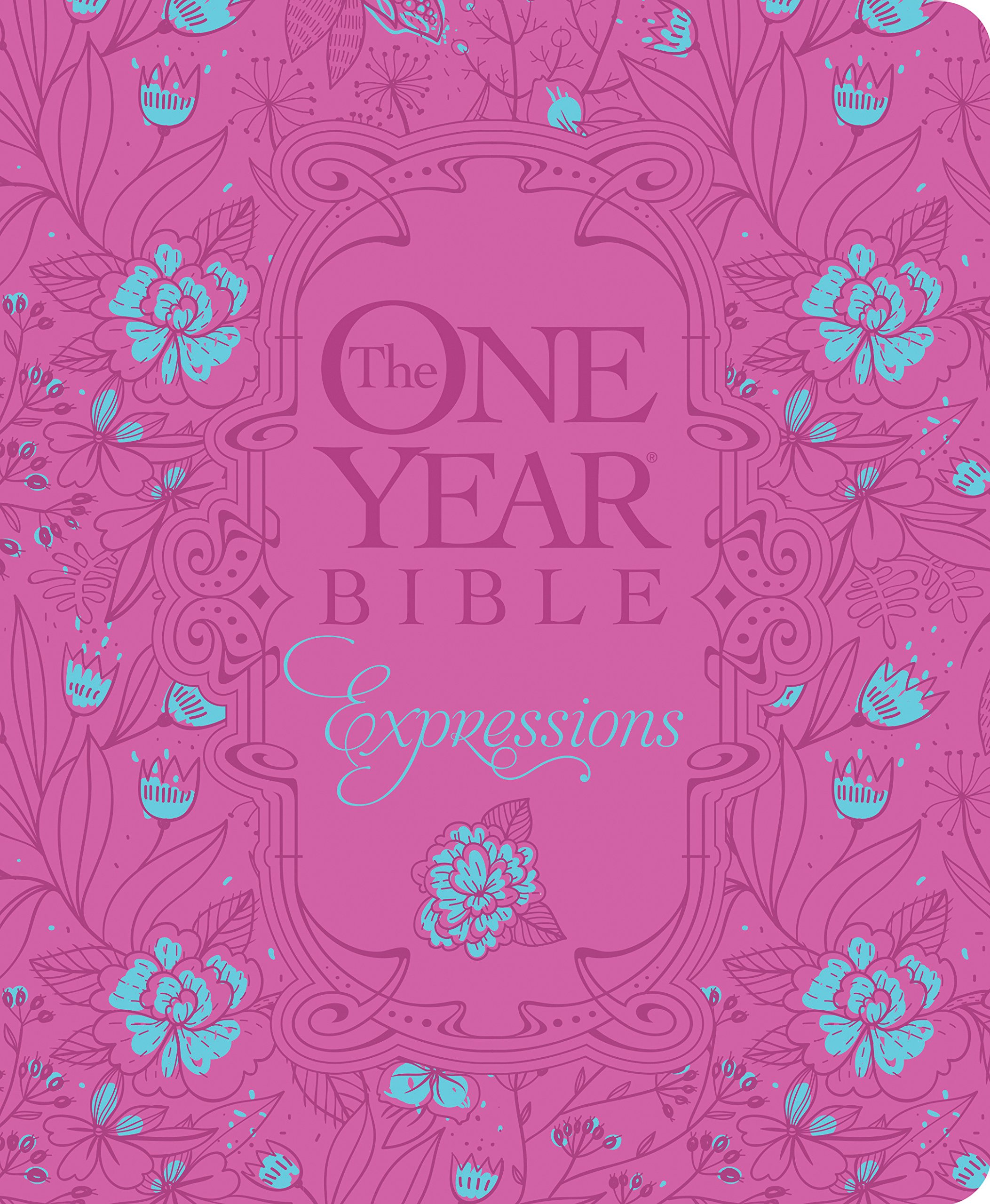 The One Year Bible Expressions NLT, Deluxe (Hardcover, Pink Flowers) The One Year Bible Expressions NLT, Deluxe (Hardcover, Pink Flowers) Hardcover