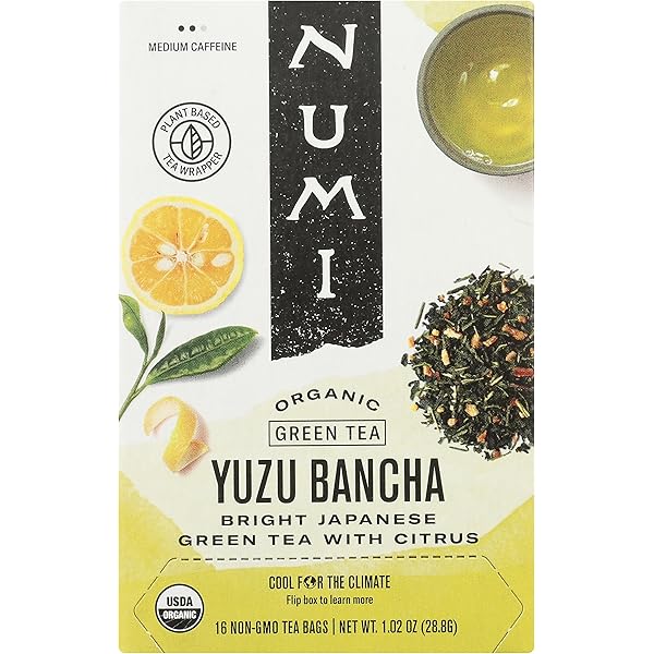 Amazon.com : Numi Organic Yuzu Bancha Japanese Green Tea, 48 Green