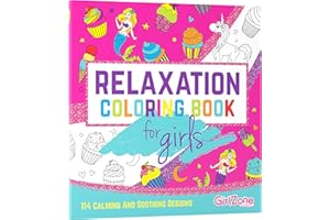 GirlZone Arts and Crafts Unicorn and Mermaids Coloring Book for Girls 4 to 10 Years, Birthday Gift Idea