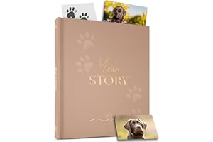 BIBI & BEAU New Puppy Gift – Dog Memory Book & Keepsake Photo Album | Gift for New Puppy Owners, Dog Lovers & Pet Parents | Puppy Scrapbook & Dog Mom Memory Journal