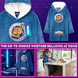 Fortnite Oversized Hooded Blanket Hoodie for Kids Blue Fleece One Size view 4