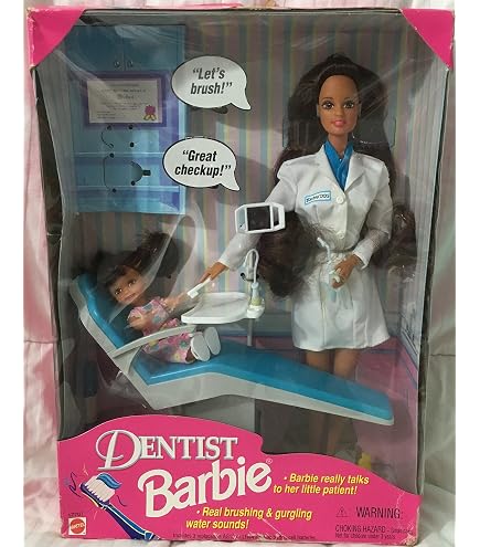 Millésime 1997 Dentiste parlant Barbie & Little Patient Kelly