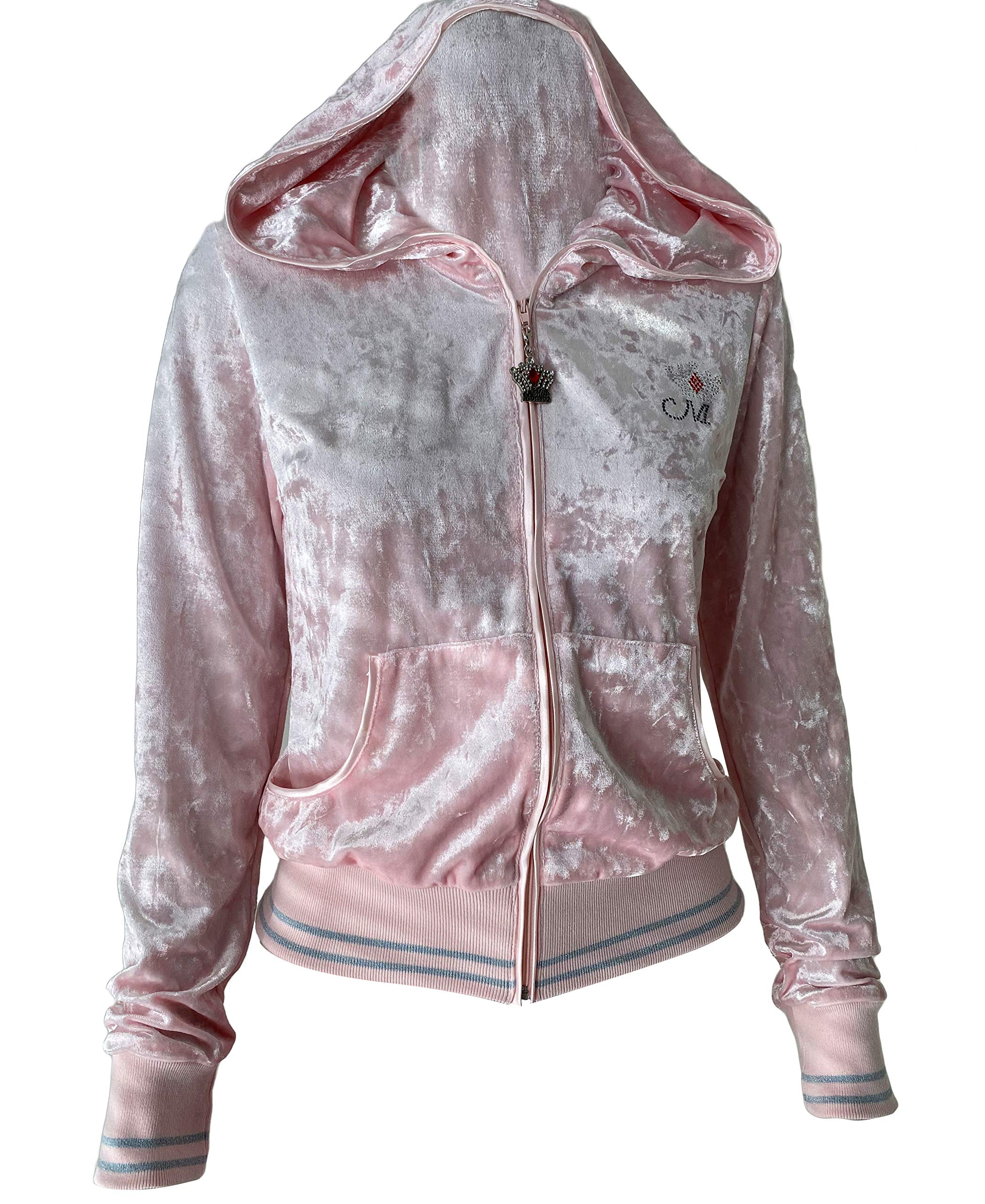 Miss Monaco Jacket Long Sleeve Zipper Casual Outwear Fashion Hooded with Two Side Pockets