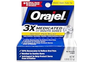 Arm & Hammer Orajel Mouth Sore Pain Relief Gel, 0.18 oz