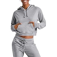 Cadmus Women's 2-Pack Long Sleeve Crop Top Hoodies - Comfy Casual Fit For Running & Lounge - View #6