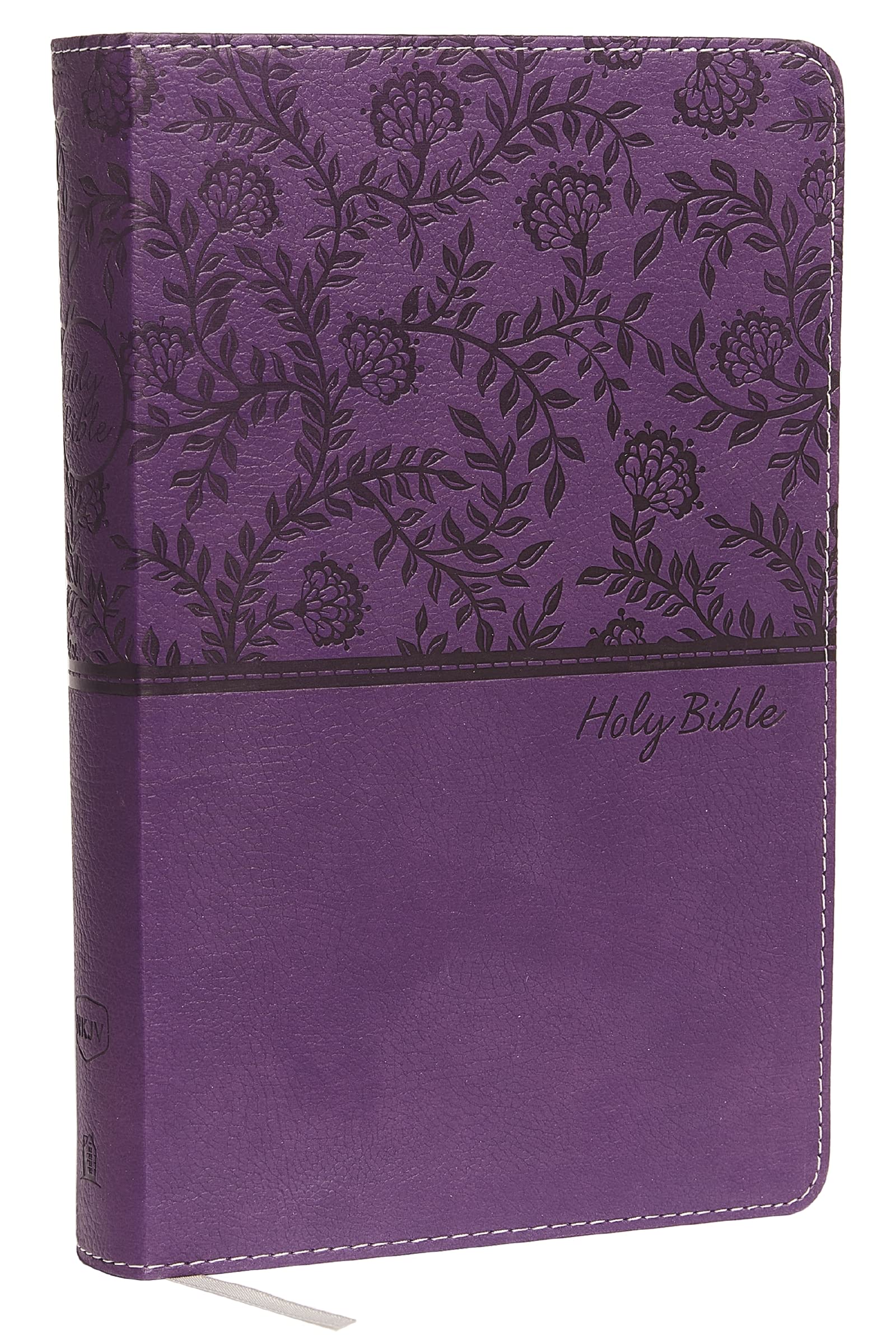 NKJV, Deluxe Gift Bible, Leathersoft, Purple, Red