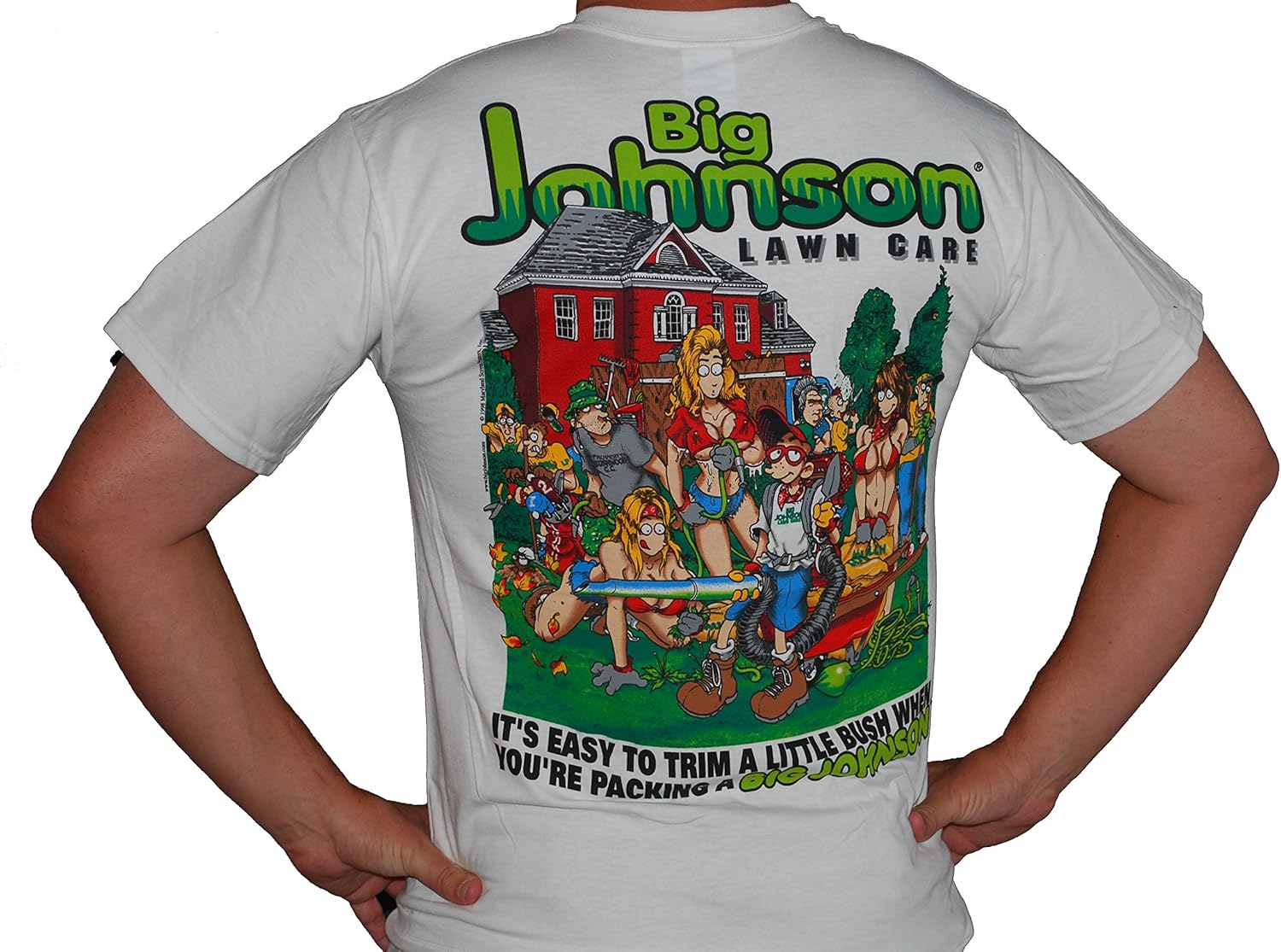 Big Johnson Rasenpflege Jungen Herren Weiss Xx Large Amazon De Bekleidung