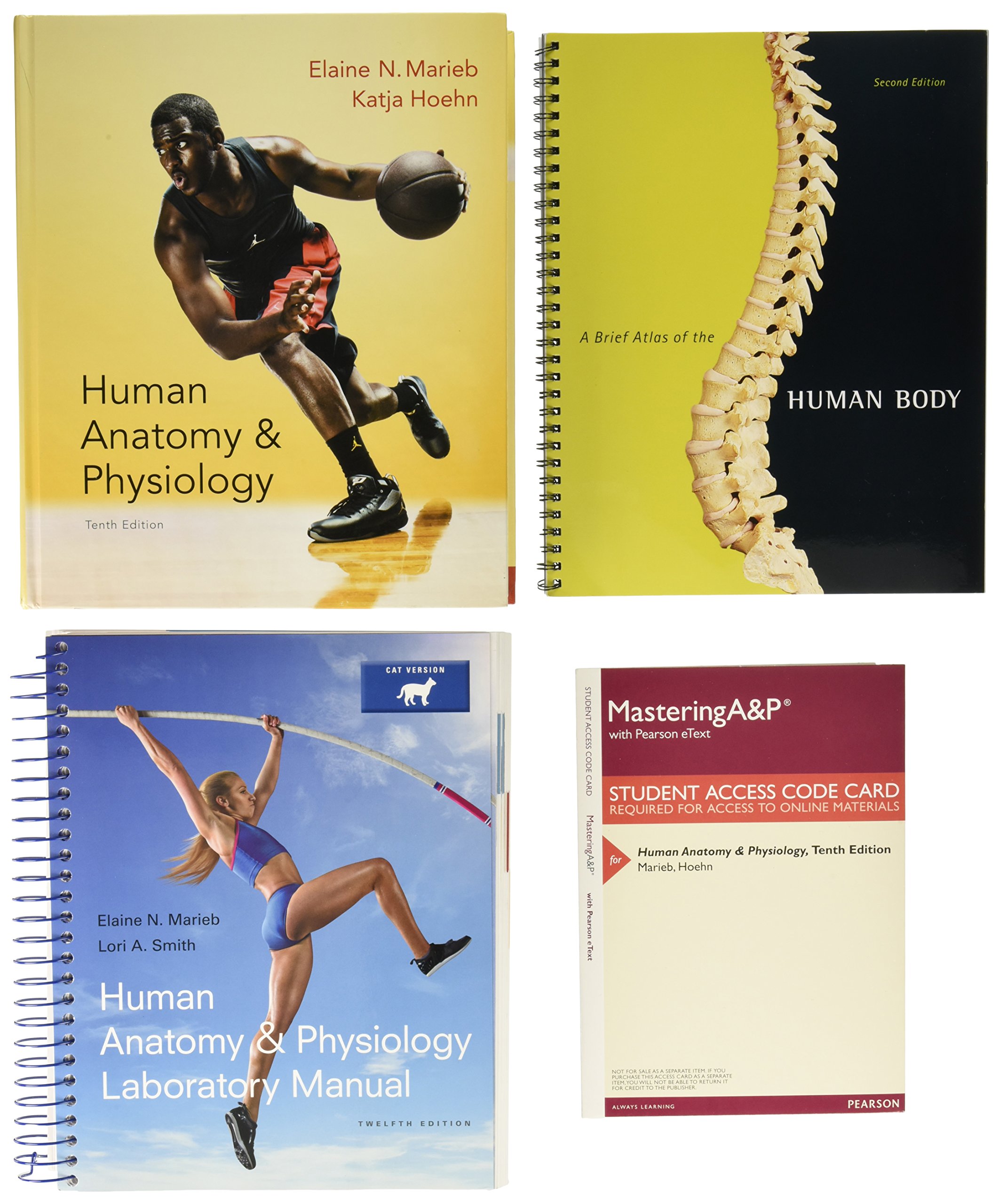 Human Anatomy & Physiology + MasteringA&P with Pearson eText + Laboratory  Manual, Cat Version + Brief Atlas of the Human Body Hardcover – Student  Edition, ...