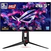 ASUS ROG PG27AQDP 27 Inch 1440p 480Hz OLED Gaming Monitor | Custom Heatsink, 0.03ms, G-SYNC Compatible, WOLED, DisplayHDR 400, AI Assistant, True 10-bit, 99% DCI-P3, for PS5 and Xbox