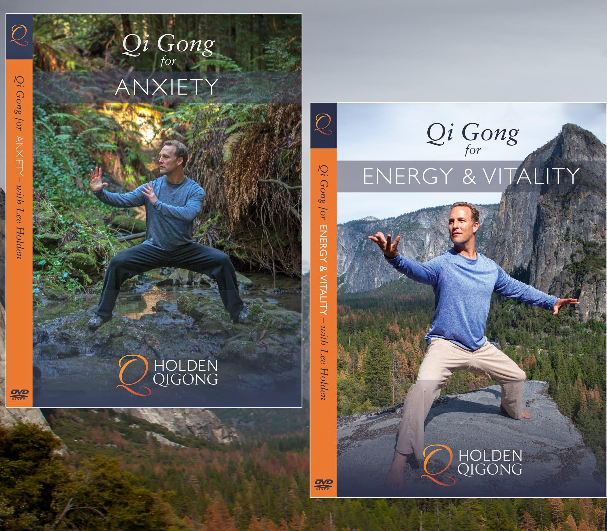 DVD Bundle: Lee Holden Qi Gong for Anxiety / Qi Gong for Energy & Vitality (YMAA) **New Qigong DVDs ** Qigong for Self Care and Relaxation
