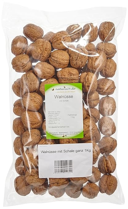 Naturix24 Walnusse Mit Schale Ganz Beutel 2er Pack 2 X 1 Kg Amazon De Lebensmittel Getranke