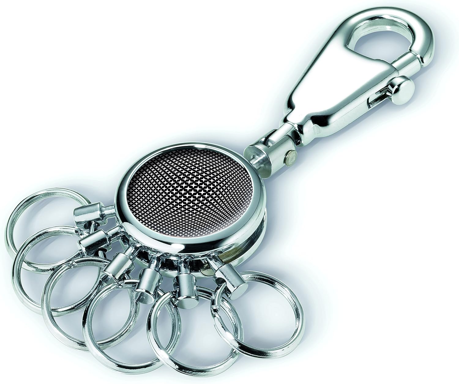 Troika Black Vision Keyring, 9 cm, Multicolour (Schwarz Weiß), 9 centimeters