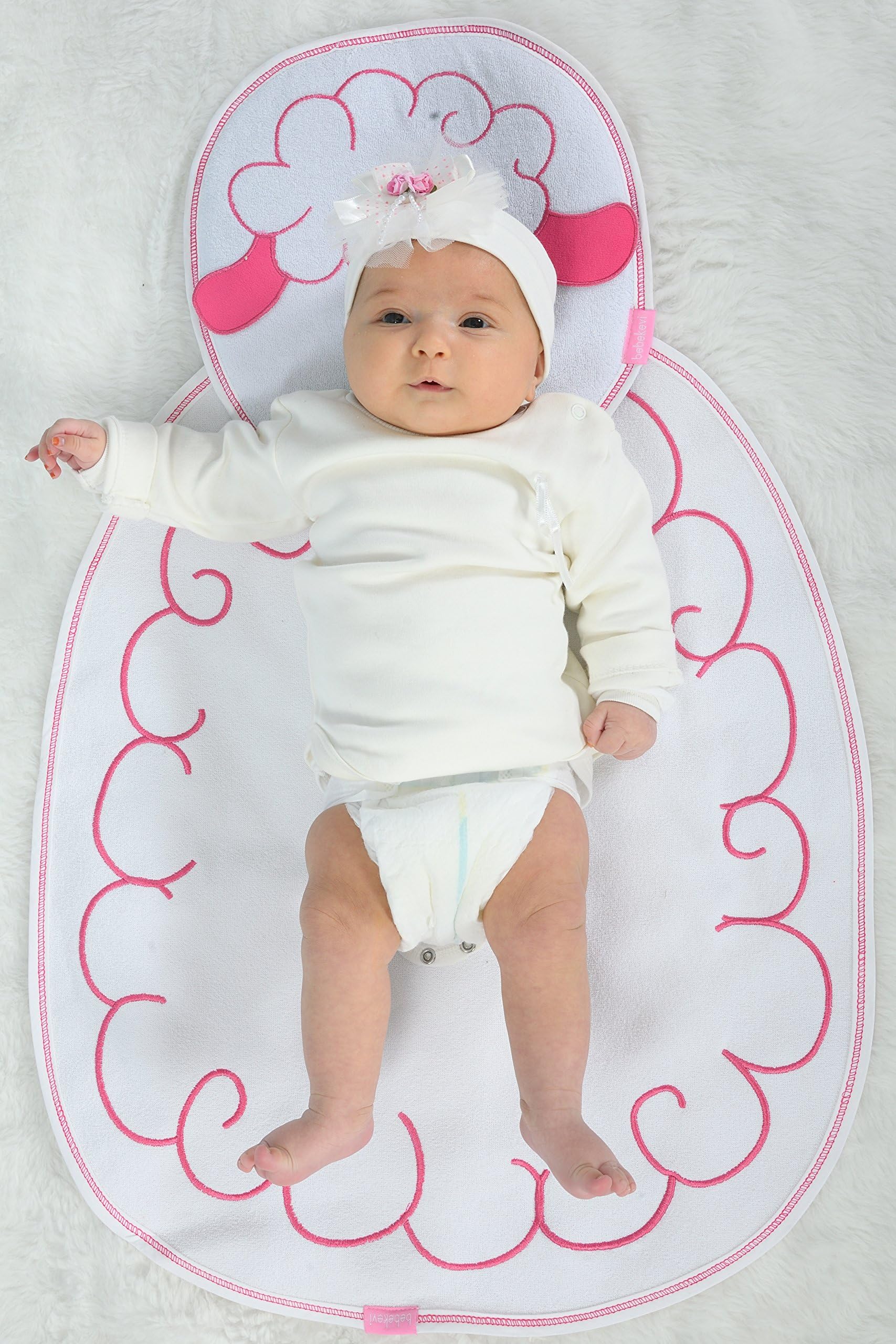 Premium Quality Animal Figure Shaped Baby Changing Mat (Lamb)