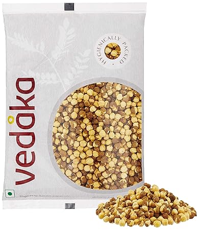 Amazon Brand-Vedaka Roasted Chana, Whole with Skin, 500g