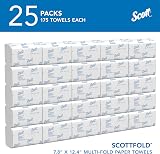 Scott Multifold Hand Towels 6633 1-Ply White 25 Packs 175 Sheets each view 2