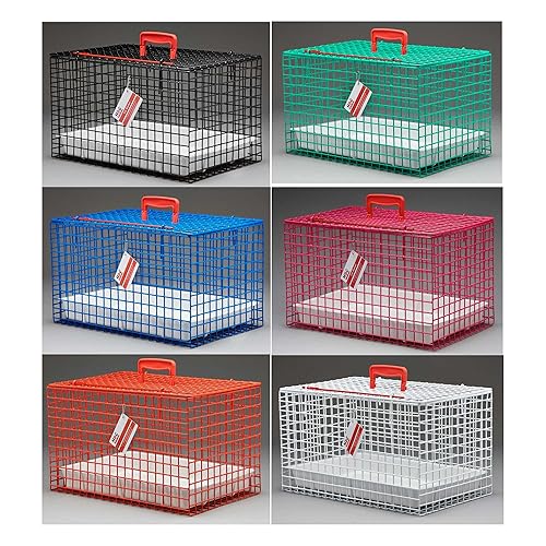 Cat Carrier Cat Basket UK Made by TrapMan, Professional Quality, Large Size, Silver Zinc plated