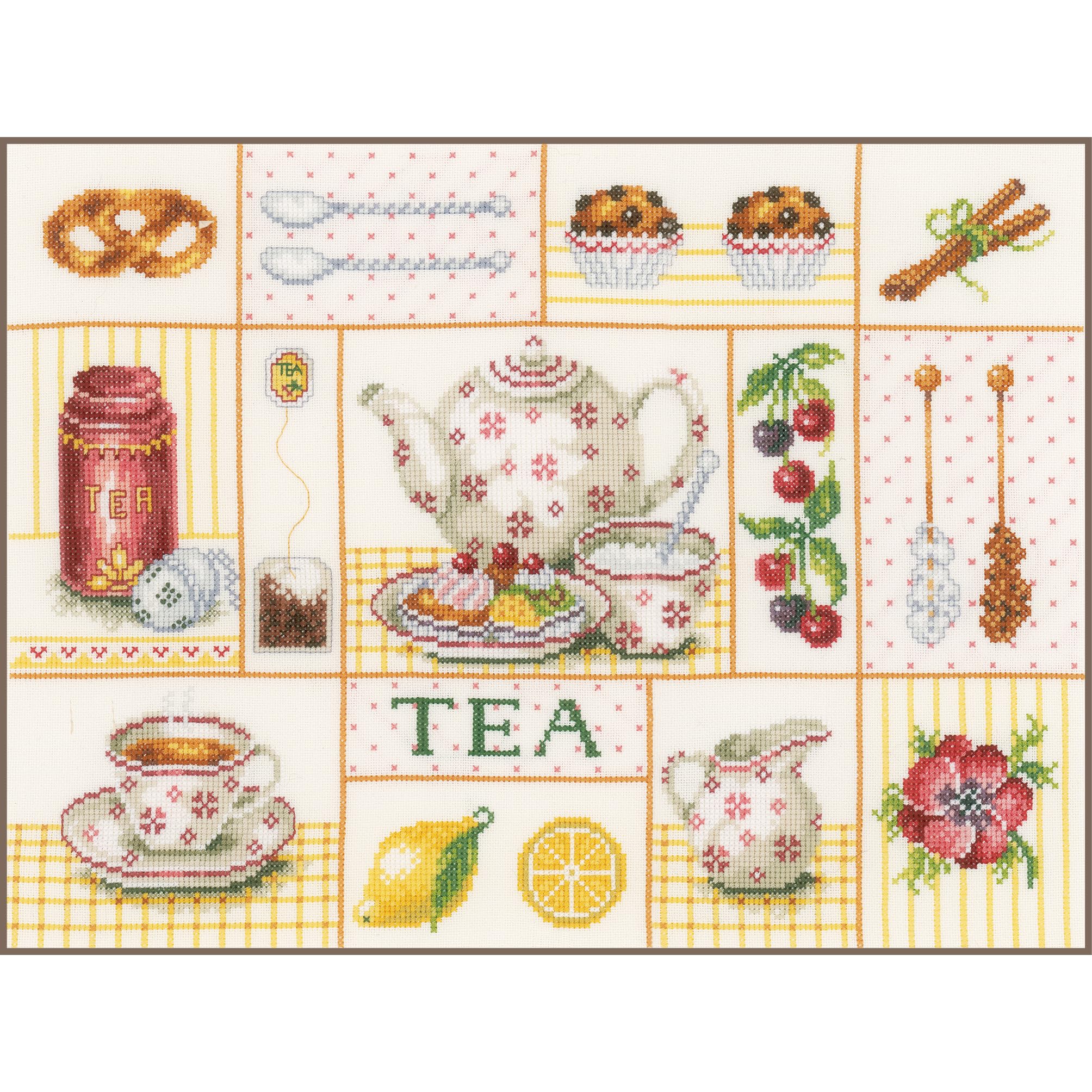 Lanarte Tea Party (Evenweave), Cotton, NA, 39 x 29cm