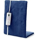 Sunbeam XL Heating Pad for Back Neck and Shoulder Pain Relief Auto Shut Off 6 Heat Settings Extra Large 12 x 24 Navy Ideal for Muscle Aches and Arthritis Pain