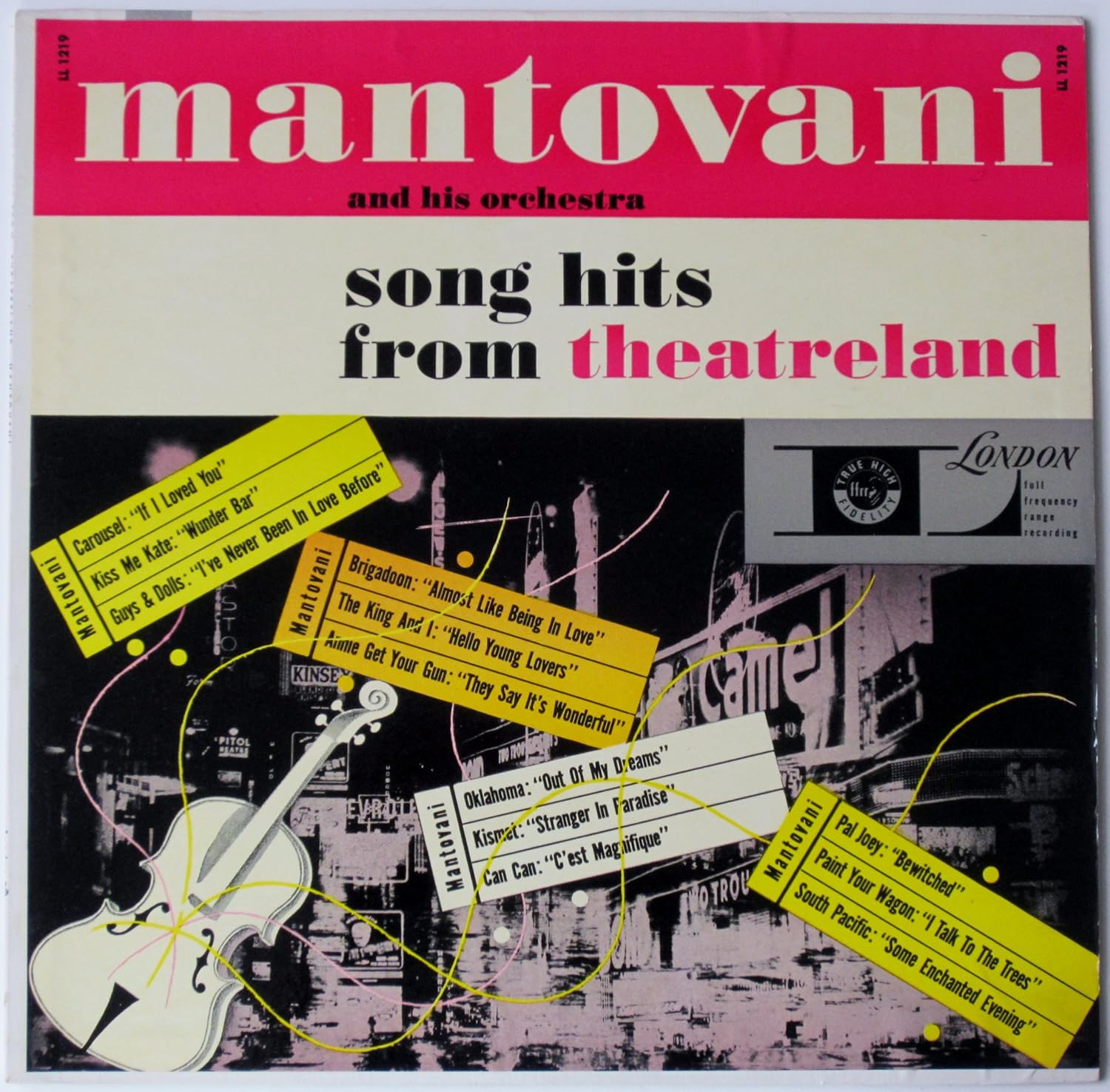 Mantovani and His Orchestra Song Hits from Theatreland Music