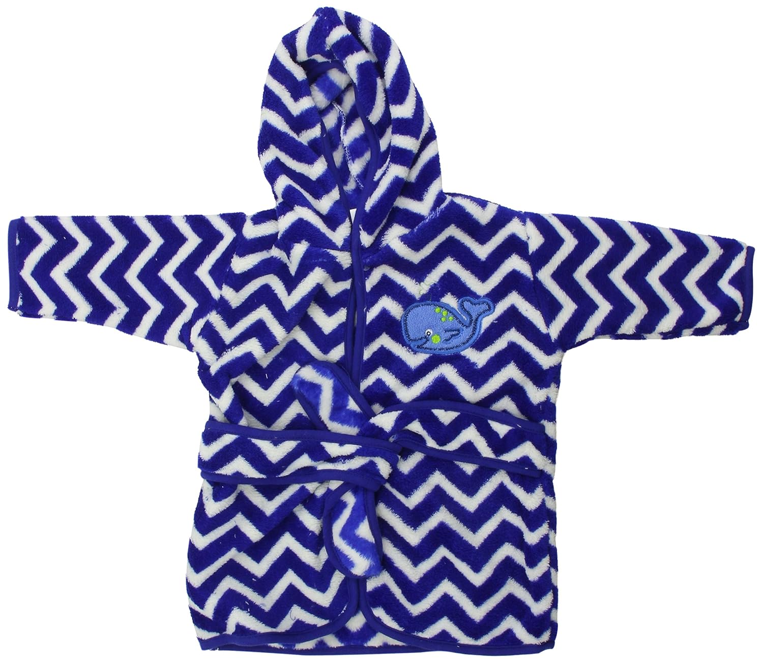 Neat Solutions Extra Soft & Warm Hooded Baby Bathrobe, Playful Whale, 0-9 Months, 13.7 x 7.2 x 2.2 Inch (HR136): Baby
