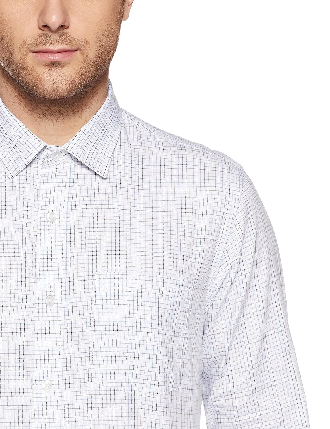 arrow men's checkered slim fit formal shirt