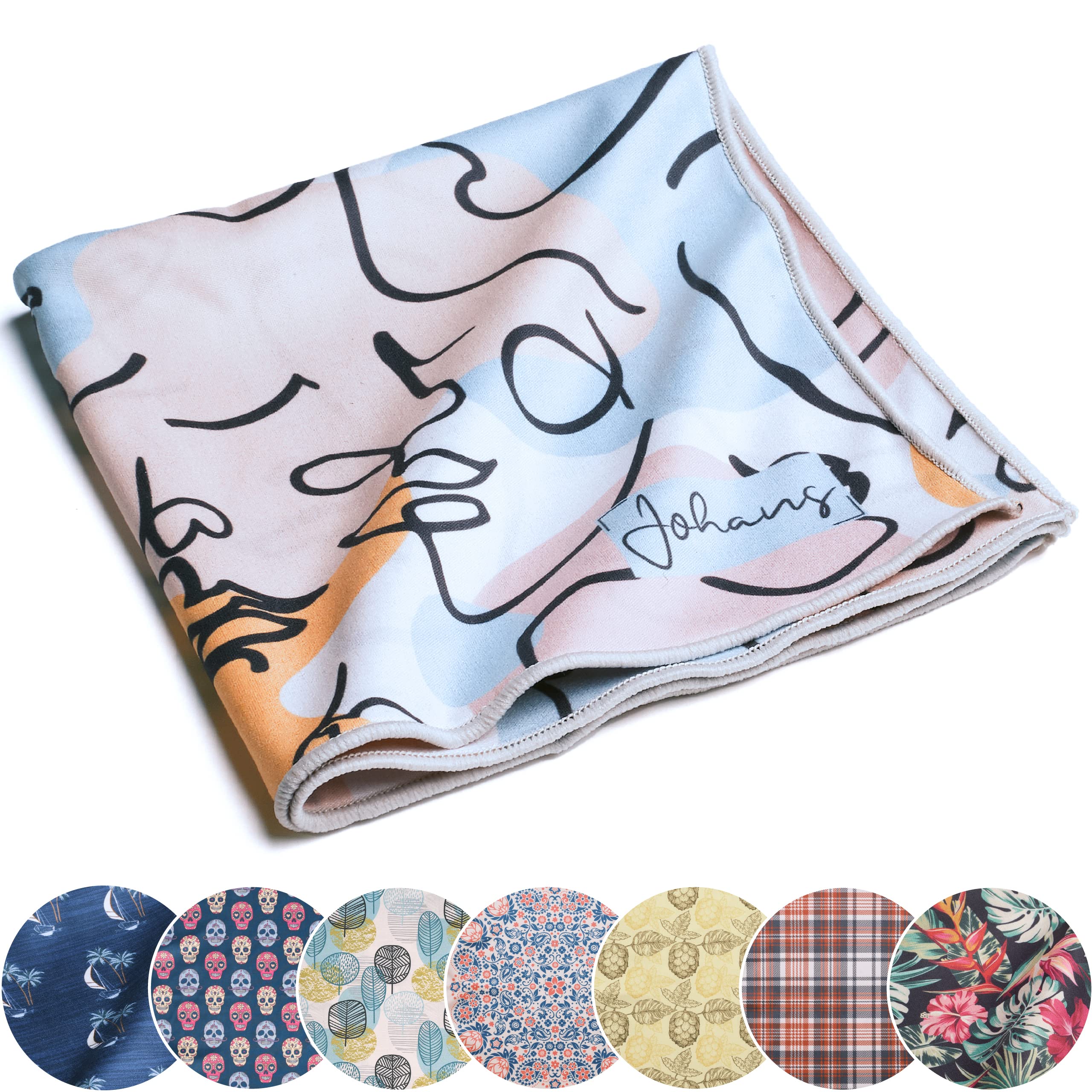 Johans® XXL microfibre cloth for cleaning smartphone, tablet, glasses, display, camera, display cloth, glasses cleaning cloth, optical quality in 30 x 30 cm (faces)